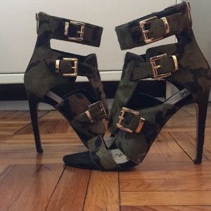 Sam Edelman Camo Horse Hair Heels